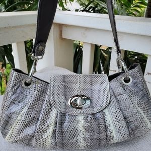 STUART WEITZMAN SNAKESKIN PURSE